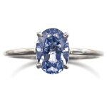 Fancy Vivid Blue diamond ring | 艷彩藍色鑽石戒指