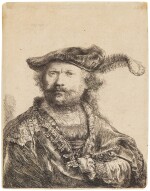 Self-Portrait in a Velvet Cap with Plume (B., Holl. 20; New Holl. 170; H. 156)