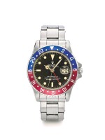 ROLEX | REF 1675 GMT-MASTER, A STAINLESS STEEL AUTOMATIC CENTER SECONDS WRISTWATCH WITH DATE CIRCA 1967