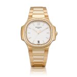 Nautilus, Reference 7118 | A pink gold and diamond-set bracelet watch with date, Circa 2021 | 百達翡麗 | Nautilus 型號7118 | 粉紅金鑲鑽石鏈帶腕錶，備日期顯示，約2021年製