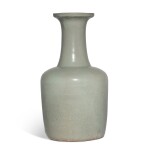 An incised celadon-glazed 'floral' mallet vase, Goryeo dynasty, 12th / 13th century