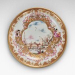 A Meissen small circular dish or stand, Circa 1730-35