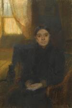 WALTER FREDERICK OSBORNE, R.H.A | PORTRAIT OF ANNIE JANE OSBORNE, THE ARTIST'S MOTHER