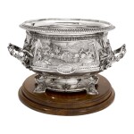  A VICTORIAN SILVER LARGE PUNCH BOWL, JOHN HUNT & ROBERT ROSKELL, LONDON, 1881