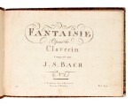 J. S. Bach. Two early editions: Fantaisie pour le Clavecin, No I [BWV 906] & Chromatische Fantasie BWV 903