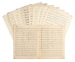 Sir J. Barbirolli. Autograph score of "Shenandoah", arranged for strings, harp and celesta, signed, 1944