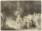 REMBRANDT HARMENSZ. VAN RIJN | THE PRESENTATION IN THE TEMPLE: OBLONG PLATE (B., HOLL. 49; NEW HOLL. 184; H. 162)