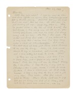 Kerouac, Jack | Autograph letter signed to Ed White; "Well, boy, guess what? I sold my novel"