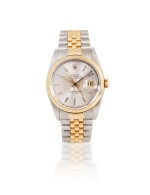 Datejust, Ref. 16233    Montre bracelet en acier et or jaune avec date |  Stainless steel and yellow gold wristwatch with date and bracelet    Vers 1988 |  Circa 1988