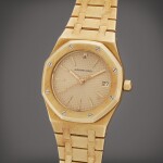 Reference 4332BA Royal Oak | A yellow gold automatic wristwatch with date and bracelet, Circa 1980