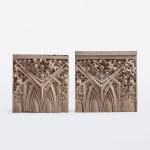 Pair of Architectural Fragments from the Western Methodist Book Concern Building, Chicago