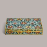 A cloisonne enamel rectangular 'lotus' box and cover Qing Dynasty, Kangxi period| 清康熙 掐絲琺琅纏枝蓮紋長方蓋盒
