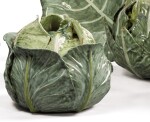 A NORTHERN EUROPEAN FAIENCE CABBAGE TUREEN AND COVER, LATE 18TH CENTURY