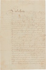 King William III | Document signed, announcing the death of Mary II, 30 December 1694