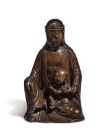 A CHINESE WOOD FIGURE OF SONGZI GUANYIN QING DYNASTY, 18TH / 19TH CENTURY