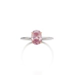 Fancy deep purplish pink diamond ring