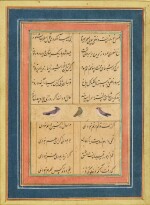 Two calligraphic album pages, India, Mughal, circa 1600