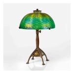 "Turtle-Back" Damascene Table Lamp