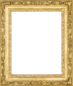 A 20th century Louis XIII-style carved giltwood garland frame