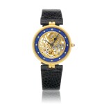 Reference 3885 | A yellow gold and enamel skeletonised wristwatch, Circa 1995 | 百達翡麗 | 型號 3885 | 黃金及琺瑯鏤空腕錶，約1995年製