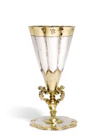A continental parcel-gilt silver cup, possibly Norwegian, maker’s mark only G.S, circa 1650