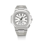 PATEK PHILIPPE | NAUTILUS, REFERENCE 5980 A STAINLESS STEEL FLYBACK CHRONOGRAPH BRACELET WATCH WITH DATE, CIRCA 2012