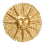 A CARVED AND GILTWOOD SUNBURST