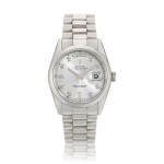 Day-Date, Ref. 118206 Platinum And Diamond-Set Wristwatch With Day, Date And Bracelet Circa 2000