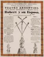 Robert y su Esposa | Argentinian playbill for "conjurings, magic, transformations ... of the most extraordinary kind"