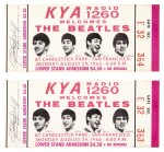 The Beatles | Candlestick Park Unused Concert Tickets, San Francisco, 1966