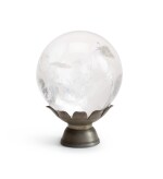 A rock crystal sphere
