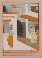 An Illustration to a Nayaka-Nayika Series, India, Kangra, circa 1810