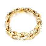 Collier or trois tons | Three-tone gold necklace