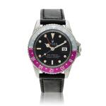 Reference 1675 GMT-Master 'Fuchsia', A stainless steel automatic dual time wristwatch with date, Circa 1967