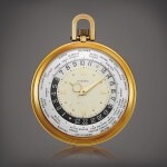 A yellow gold worldtime openface watch, Circa 1950 | 阿加西 |  黃金世界時間懷錶，約1950年製