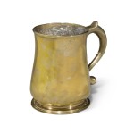 Rare English Cast Brass Baluster-Form Tankard, 18th Century