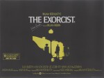 THE EXORCIST (1973) FIRST BRITISH RELEASE POSTER, 1974, SIGNED BY WILLIAM FRIEDKIN