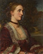 GEORGE FREDERIC WATTS, O.M., R.A. | PORTRAIT OF MRS AGNES JANE MOORE