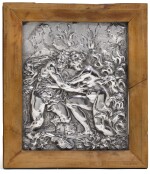 A FINE ITALIAN BAROQUE SILVER PLAQUE, CAREL BOLCOOL, GENOA OR ROME, CIRCA 1677