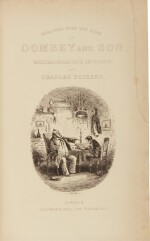 Dickens, Dombey and Son, 1848, first edition in book form