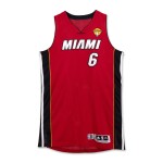 LeBron James Miami Heat 2011 NBA Finals Game Worn Jersey | Game 4 | Matched to 4 Games
