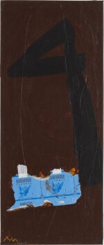 Untitled (In Brown with Gauloises and the Figure 4)