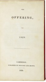 [EMERSON, RALPH WALD] | The Offering. Cambridge: Hilliard & Brown, 1829