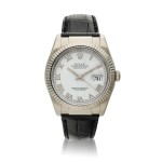 Reference 116139 Datejust, A white gold automatic wristwatch with date, Circa 2005