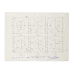 [APOLLO 11]. FLOWN APOLLO 11 FLIGHT PLAN SHEET - A STAR CHART USED DURING THE FLIGHT, SIGNED & INSCRIBED BY ALDRIN
