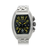 REFERENCE 8005 CC KING CONQUISTADOR A LIMITED EDITION STAINLESS STEEL TONNEAU SHAPED AUTOMATIC CHRONOGRAPH WRISTWATCH WITH DATE AND BRACELET, CIRCA 2006