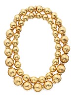 David Webb | Pair of Gold Necklaces