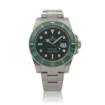 'Hulk' Submariner, Ref. 116610LV Stainless steel wristwatch with date and bracelet Circa 2015