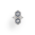 Sapphire and diamond ring [Bague saphirs et diamants]