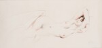 PAUL CÉSAR HELLEU | SLEEPING NUDE AND TWO STUDIES OF A FEMALE NUDE (DOUBLE SIDED DRAWING) 